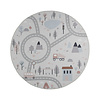 Rond speelkleed auto - Rocky Ride Wit - thumbnail 1