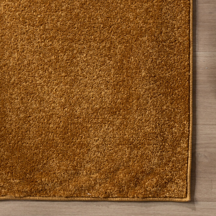 Laagpolig vloerkleed - Essenza Okergeel