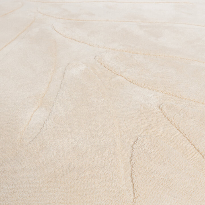 Wasbaar kindervloerkleed - Coco Blad Beige