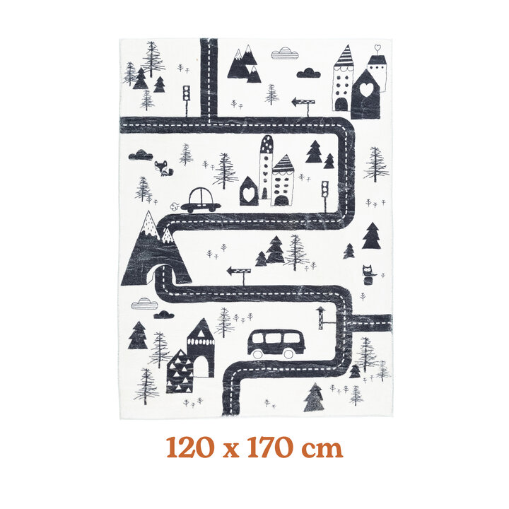 Auto speelkleed - Dex Trail Zwart