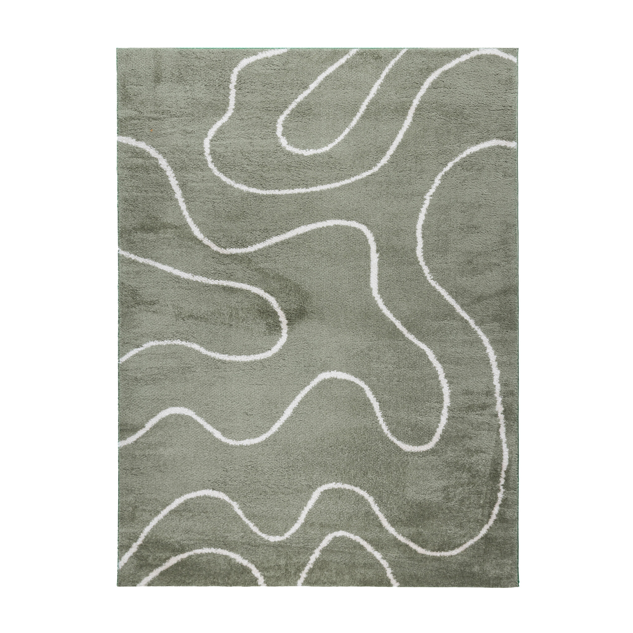 Wasbaar vloerkleed - Myrre Swirl Groen - sfeer