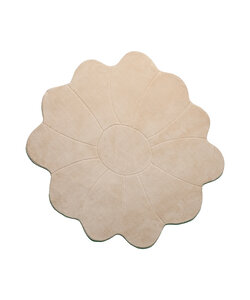 Kindervloerkleed Rond - Coco Bloem Beige