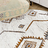 Rond hoogpolig vloerkleed - Blend Aztec Terra - thumbnail 2
