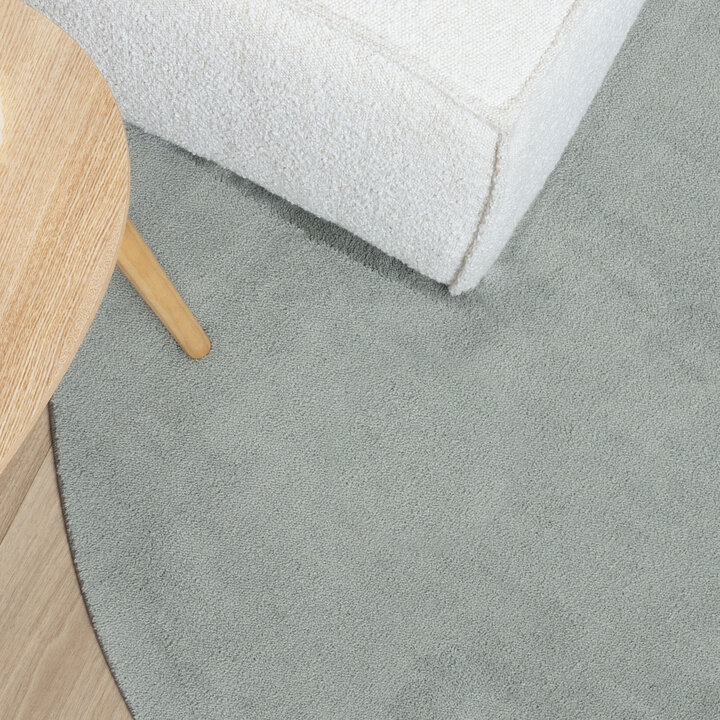 Rond wasbaar vloerkleed - Vivid Groen 