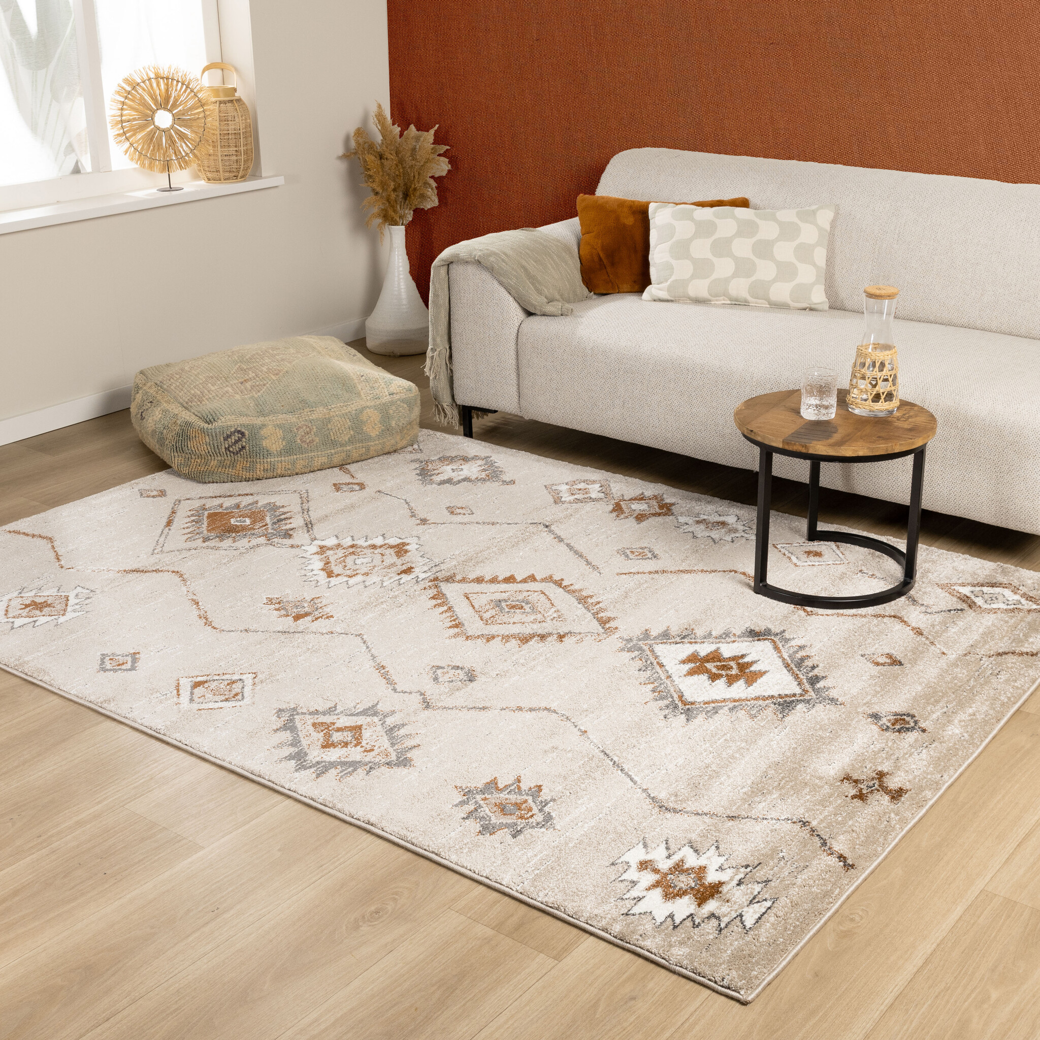 Berber vloerkleed - Blend Aztec Beige