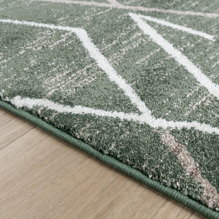 Berber vloerkleed - Blend Diamond Groen