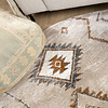 Rond Berber vloerkleed - Blend Aztec Beige - thumbnail 2