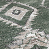 Rond Berber vloerkleed - Blend Aztec Groen - thumbnail 3