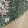 Rond Berber vloerkleed - Blend Aztec Groen - thumbnail 4