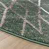 Rond Berber vloerkleed - Blend Diamond Groen - thumbnail 5