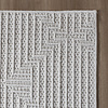 Loper vloerkleed -  Hidde 3D Lines Wit - thumbnail 4
