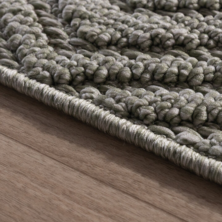 Loper vloerkleed - Hidde 3D Diamond Groen