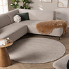 Rond wollen vloerkleed - Bliss Beige Gemeleerd - thumbnail