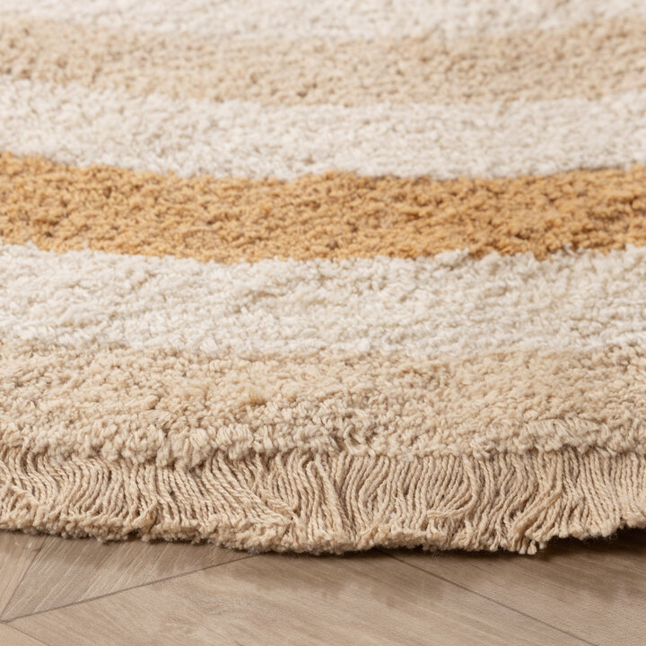 Ovaal wasbaar kindervloerkleed - Milo Beige