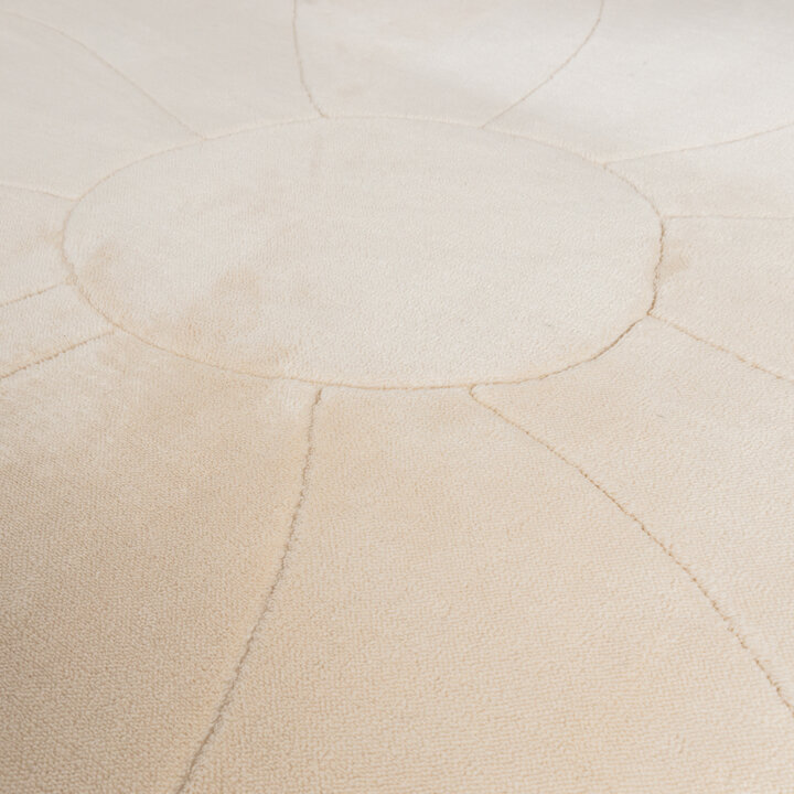 Kindervloerkleed rond - Coco Bloem Beige