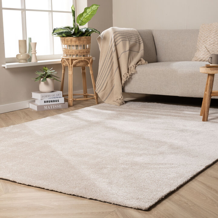 Wasbaar vloerkleed - Clean Creme