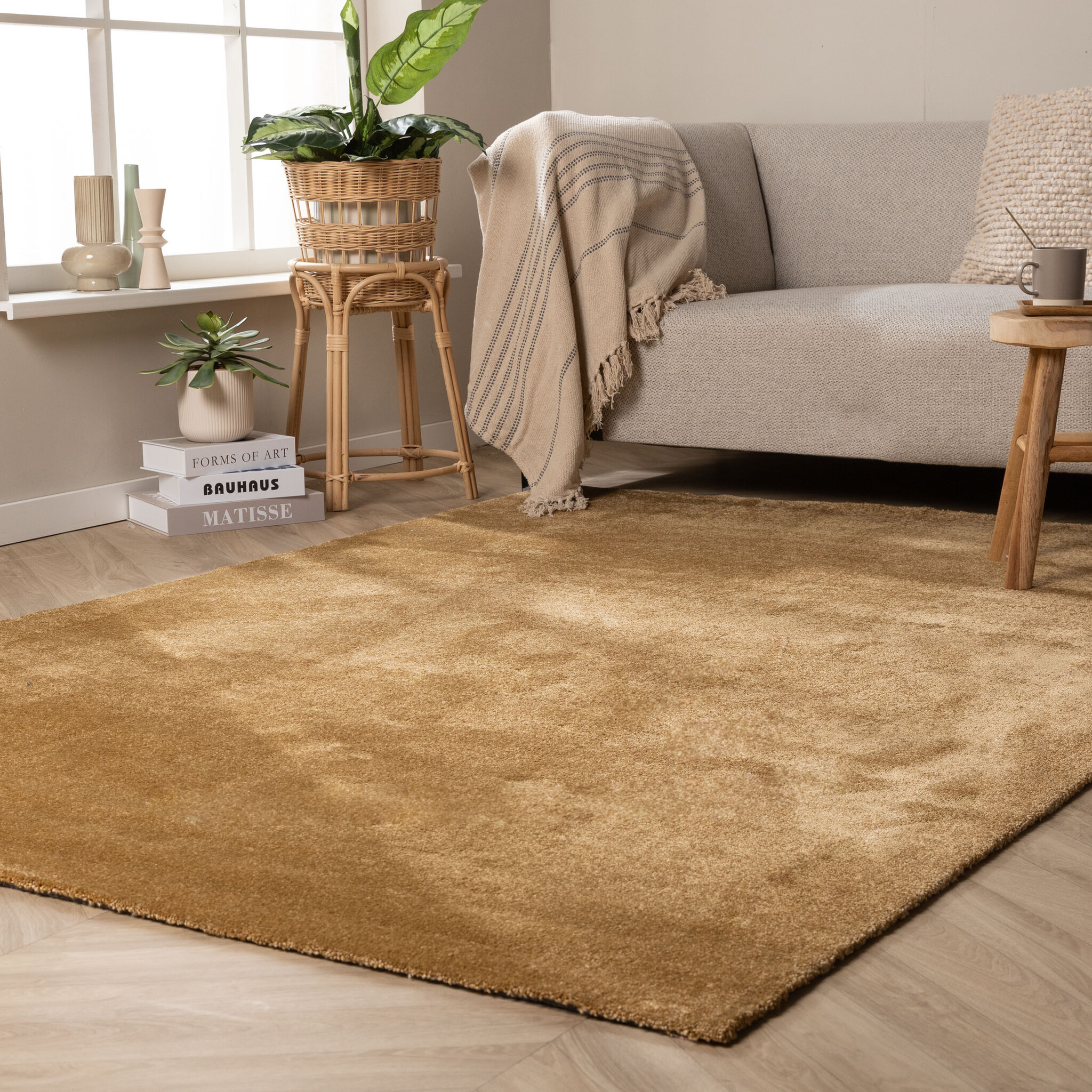 Wasbaar vloerkleed - Clean Goud