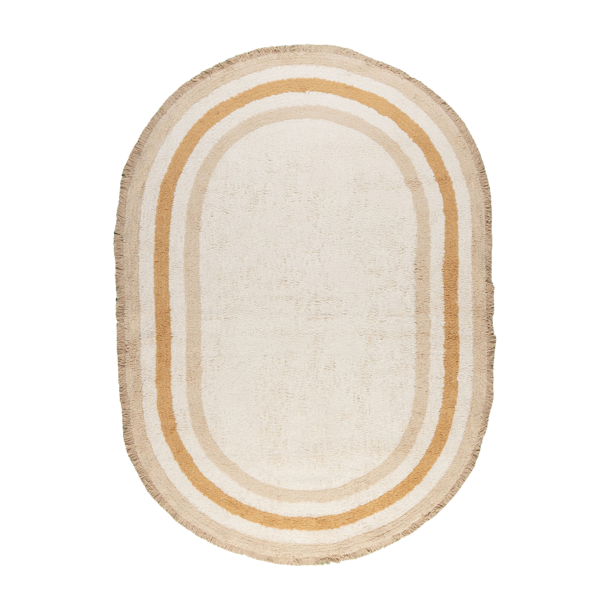 Ovaal wasbaar kindervloerkleed - Milo Beige - sfeer