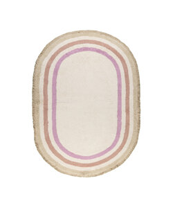 Ovaal wasbaar kindervloerkleed - Milo Roze