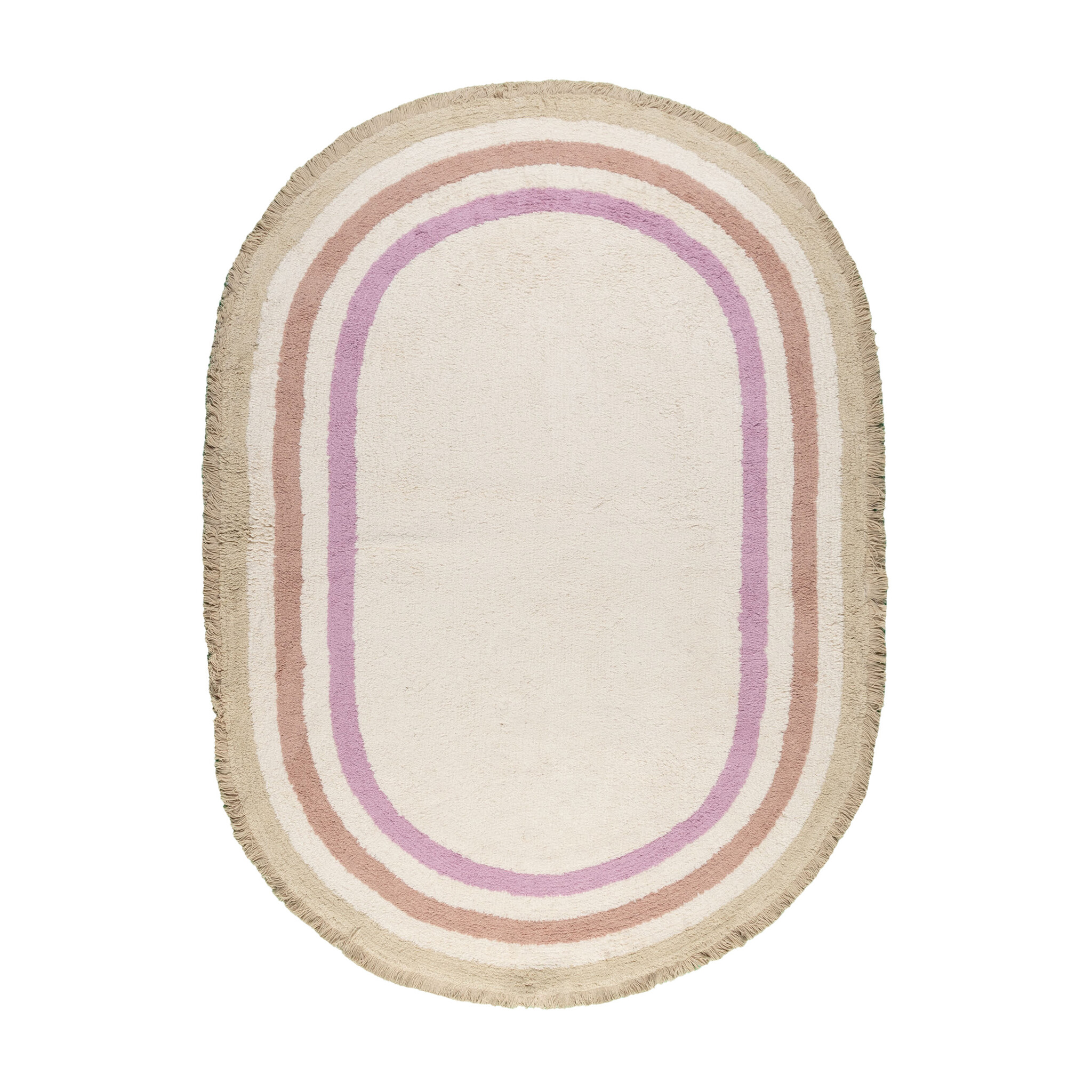 Ovaal wasbaar kindervloerkleed - Milo Roze - sfeer