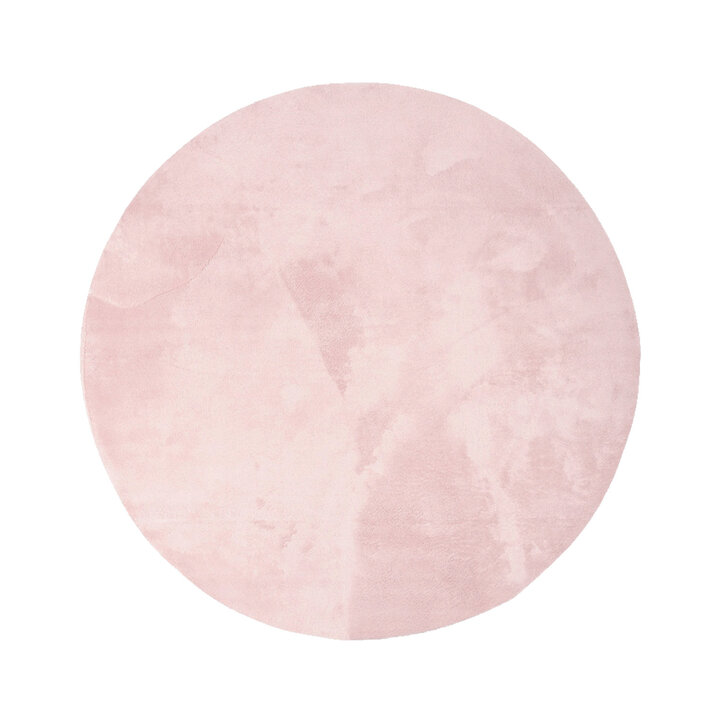 Rond wasbaar vloerkleed - Vivid Roze 