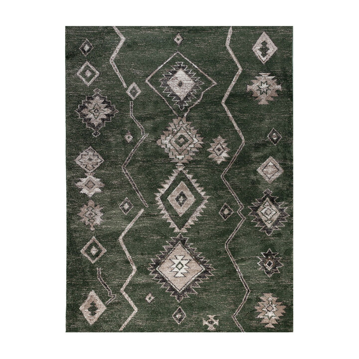 Berber vloerkleed - Blend Aztec Groen