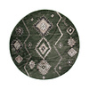 Rond Berber vloerkleed - Blend Aztec Groen - thumbnail 1