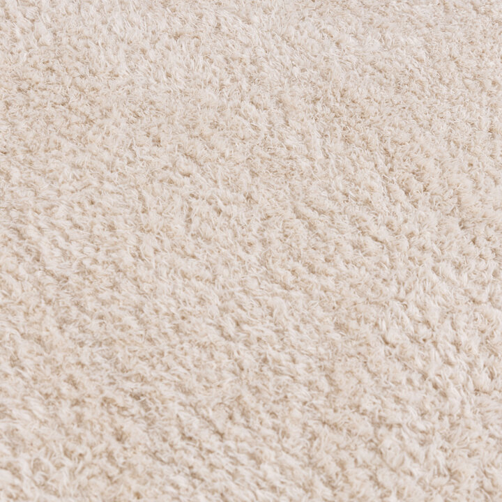 Zacht rond vloerkleed - Teddy Creme