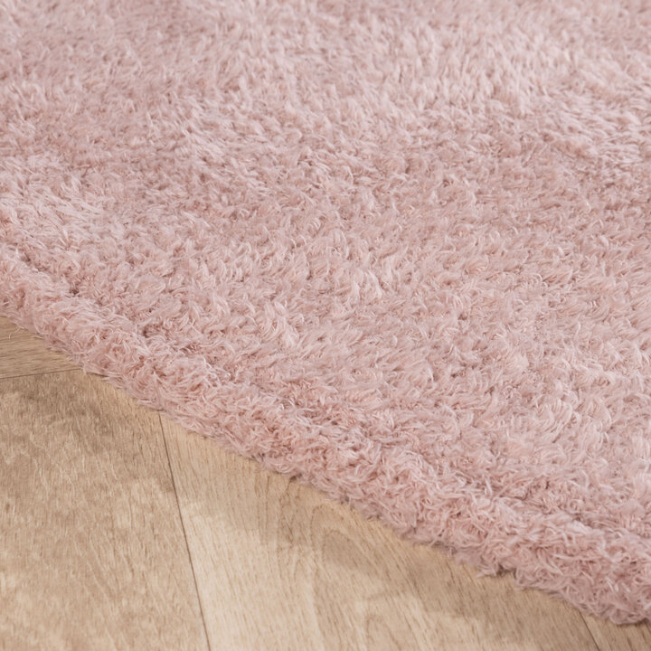 Zacht rond vloerkleed - Teddy Roze