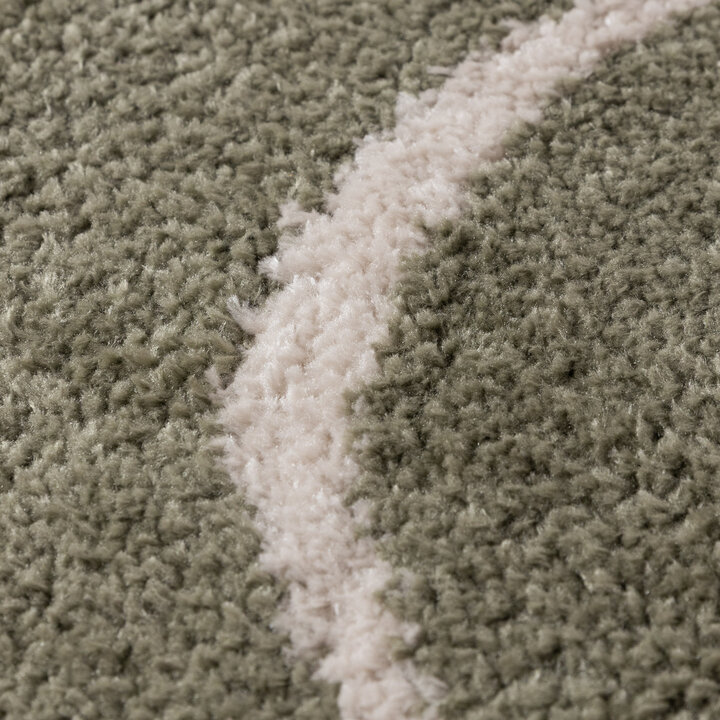 Wasbaar vloerkleed - Myrre Swirl Groen