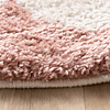 Rond wasbaar vloerkleed - Myrre Roze/Wit - thumbnail 5