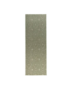Loper vloerkleed - Hidde 3D Diamond Groen