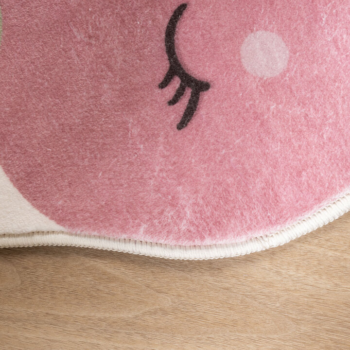 Wasbaar kindervloerkleed - Berry Kersen Rood