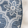 Rond buitenkleed - Rio Flower Blauw - thumbnail 4