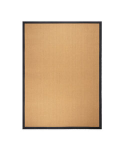 Sisal vloerkleed - Tulum Border Zwart