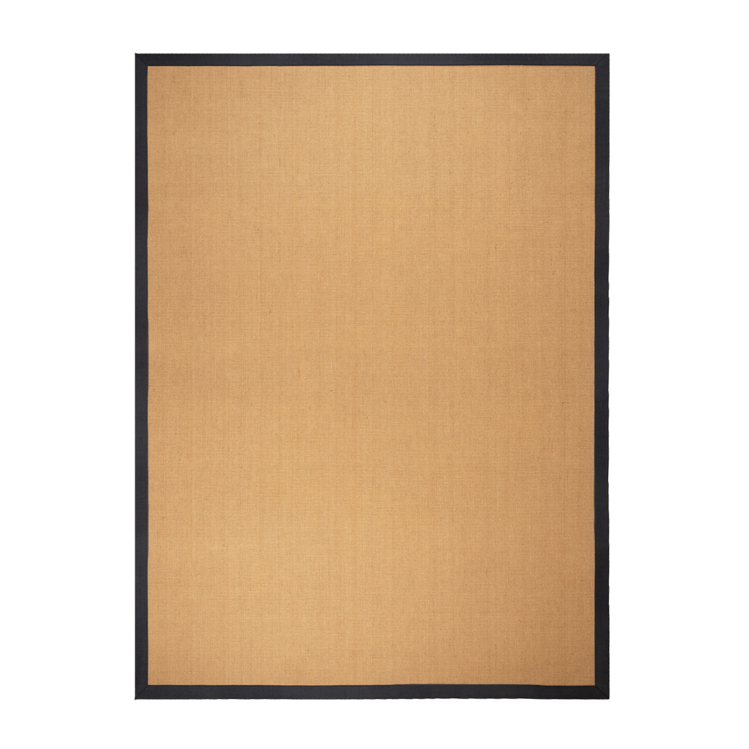 Sisal vloerkleed - Tulum Border Zwart - sfeer