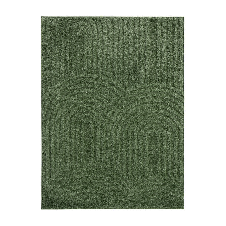 Scandinavisch vloerkleed - Lova Arches Groen