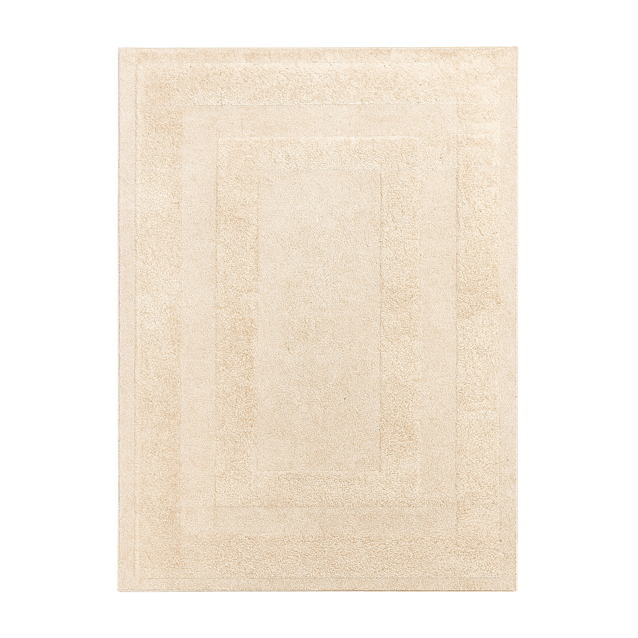 Scandinavisch vloerkleed - Lova Border Beige - sfeer