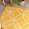 Geometrisch buitenkleed - Faro Ripple Geel  - thumbnail 2