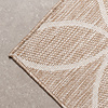 Geometrisch buitenkleed - Faro Ripple Beige - thumbnail 3