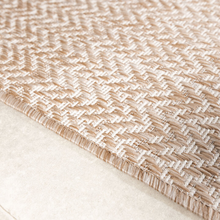 Jute buitenkleed - Nusa Lines Beige