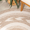 Rond jute buitenkleed - Nusa Orbit Beige/Creme - thumbnail 2