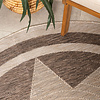 Rond jute buitenkleed - Nusa Sun Bruin/Beige  - thumbnail 2