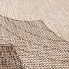 Rond jute buitenkleed - Nusa Flower Bruin/Beige  - thumbnail 3
