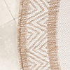 Rond jute buitenkleed - Nusa Medallion Beige/Creme  - thumbnail 4