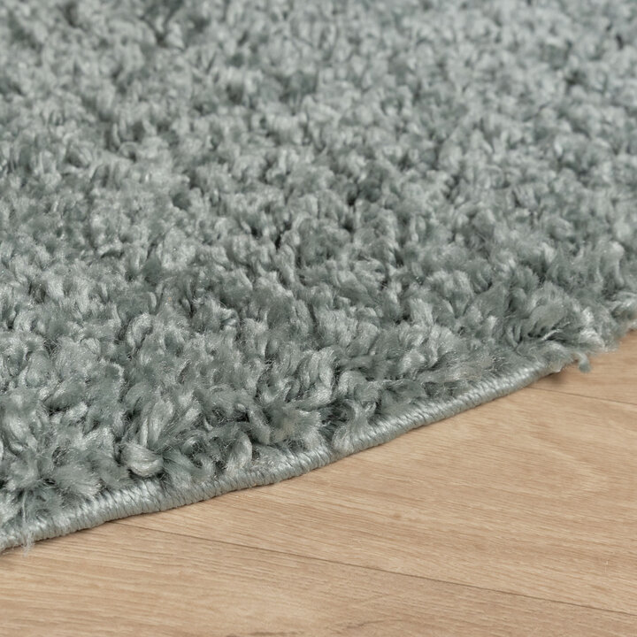 Rond Hoogpolig vloerkleed - Wish Blauw/Groen