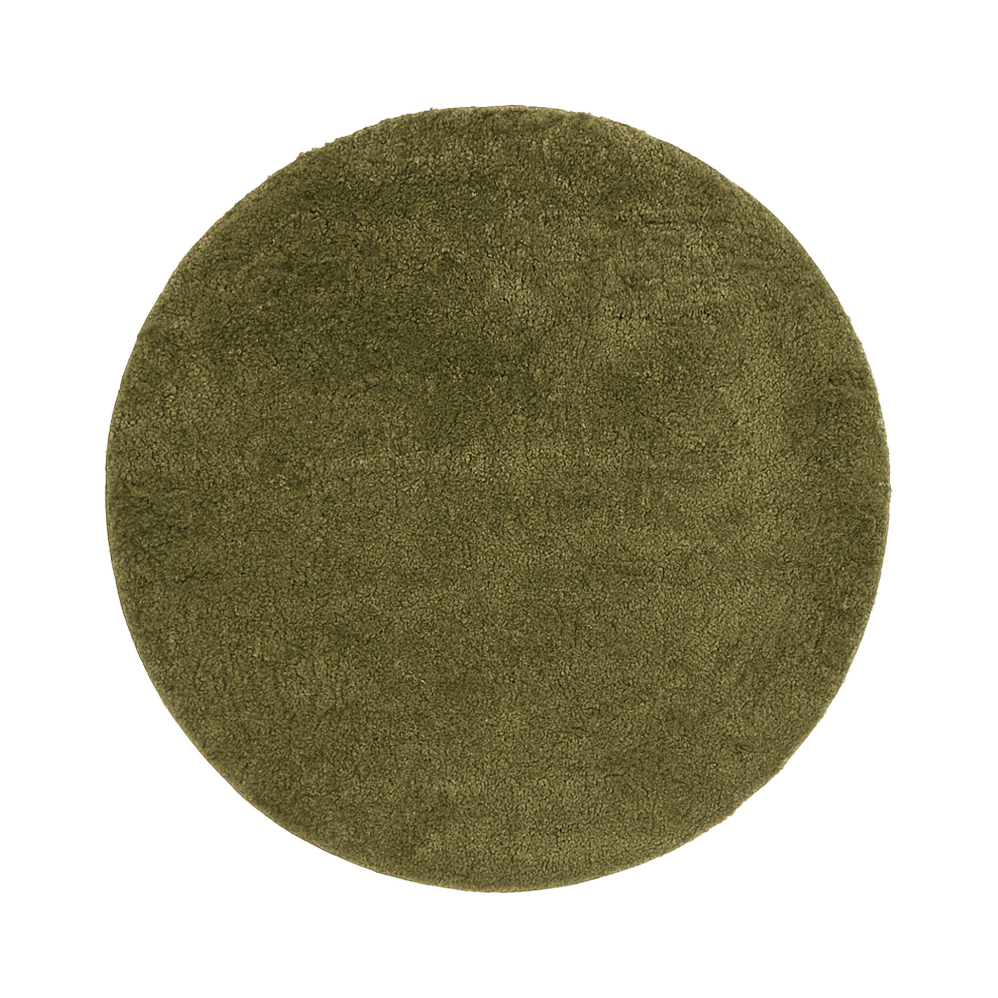 Rond Effen vloerkleed -  Wish Groen - sfeer