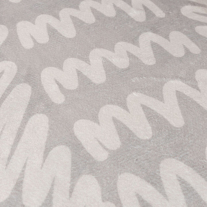 Wasbaar kindervloerkleed - Raf Croco Grijs