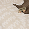 Wasbaar kindervloerkleed - Raf Croco Creme  - thumbnail 2