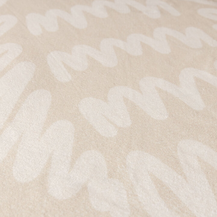 Wasbaar kindervloerkleed - Raf Croco Creme 